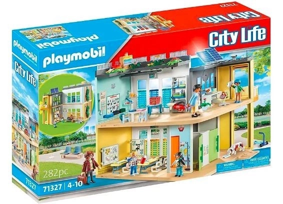 Grande scuola City Life con figure