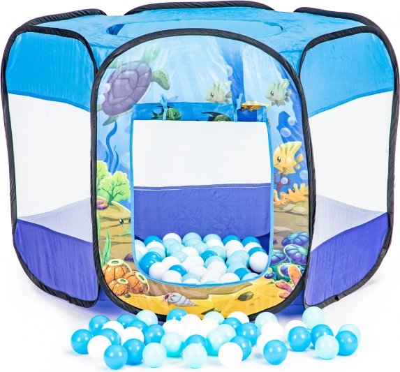 Piscina a secco pieghevole per bambini con palline (100 pz)