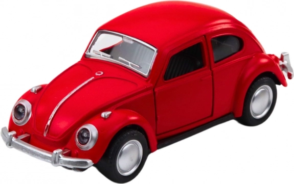 Modello in metallo dell'auto classica Maggiolino con motore a frizione 1:36