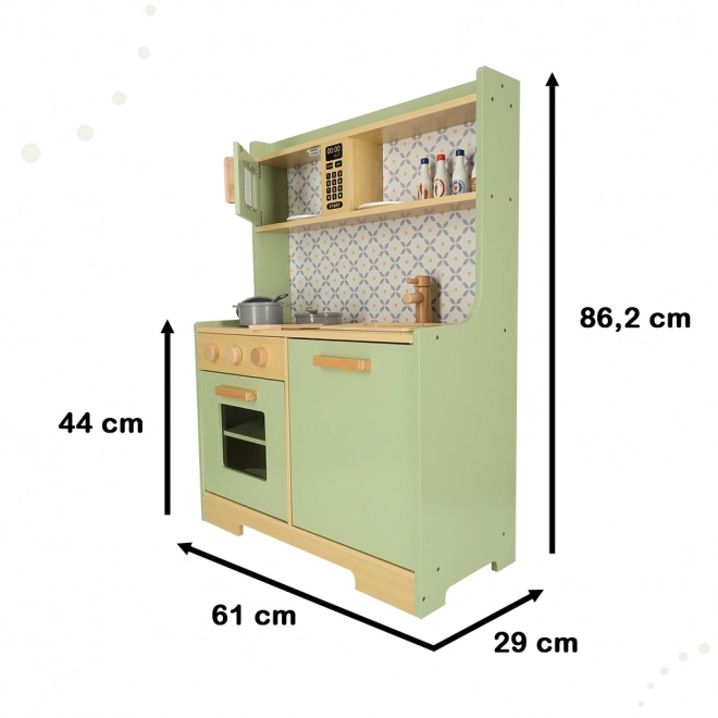 Cucina In Legno Menta Per Bambini