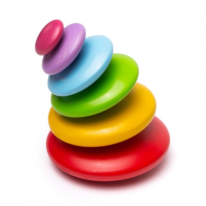 Gioco di equilibrio con ciottoli colorati Bigjigs