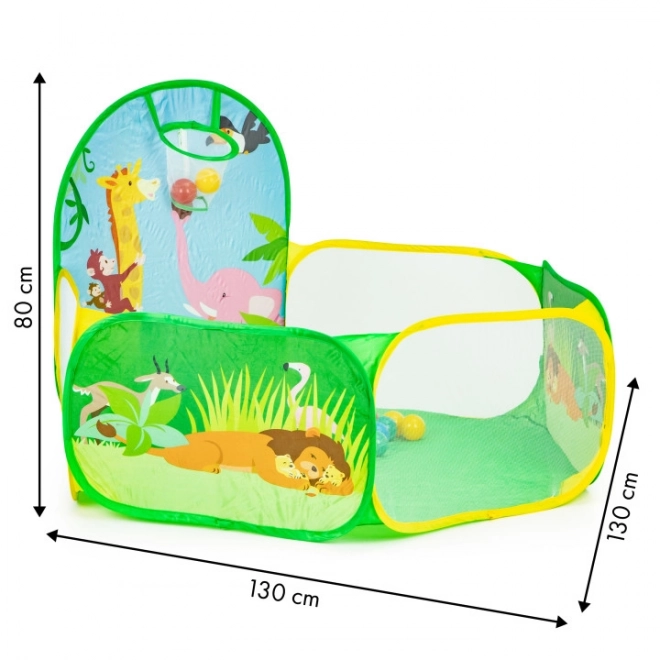 Tenda piscina secca per bambini con 50 palline