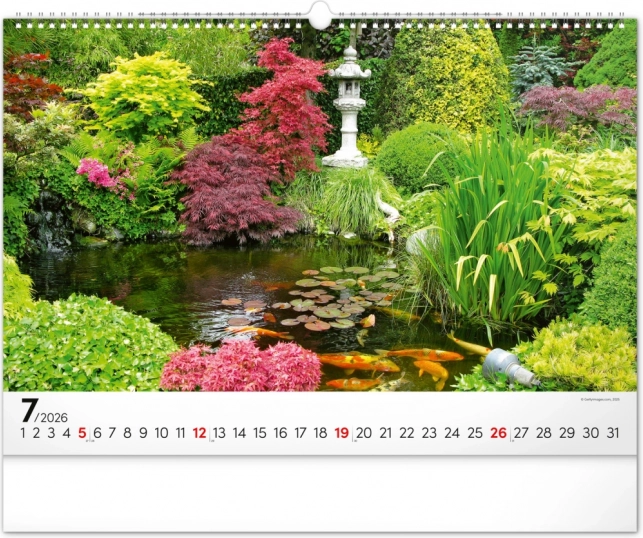 Calendario da parete Giardini 2026