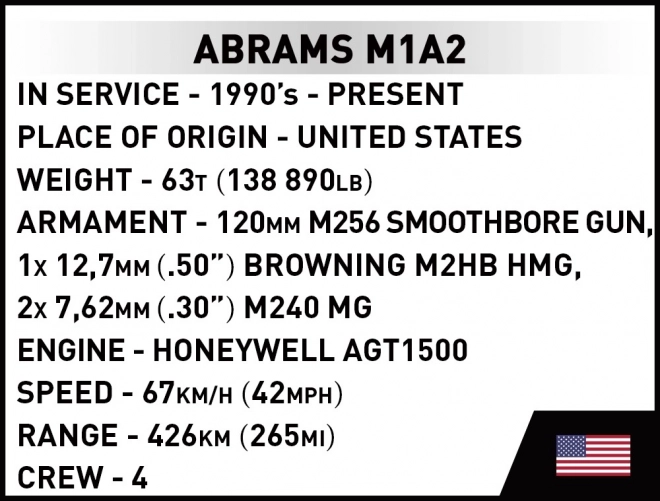 Modello Miniature Abrams M1A2