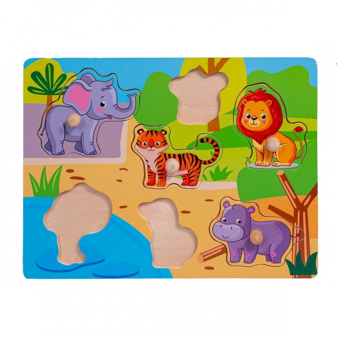 Puzzle in legno zoo