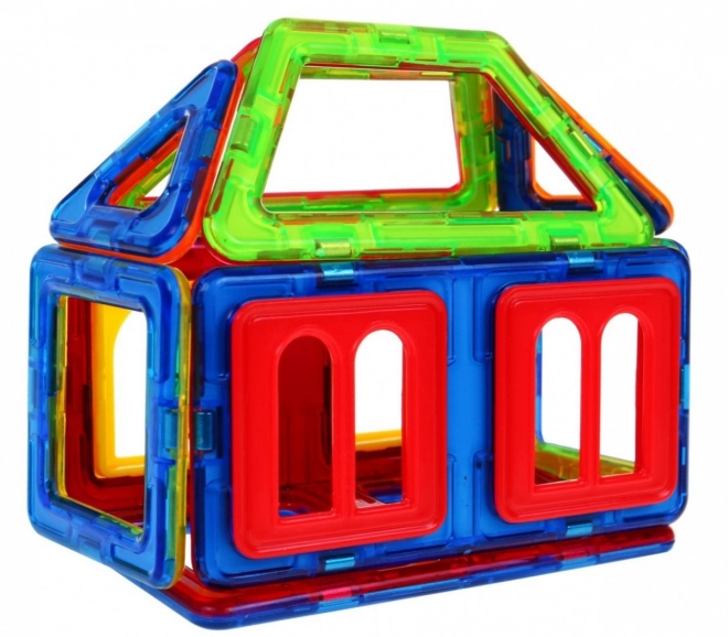 Mini set di blocchi magnetici per bambini 3+ con elementi colorati e modello di costruzione