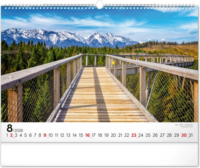 Calendario da Parete Magiche Tatra 2026