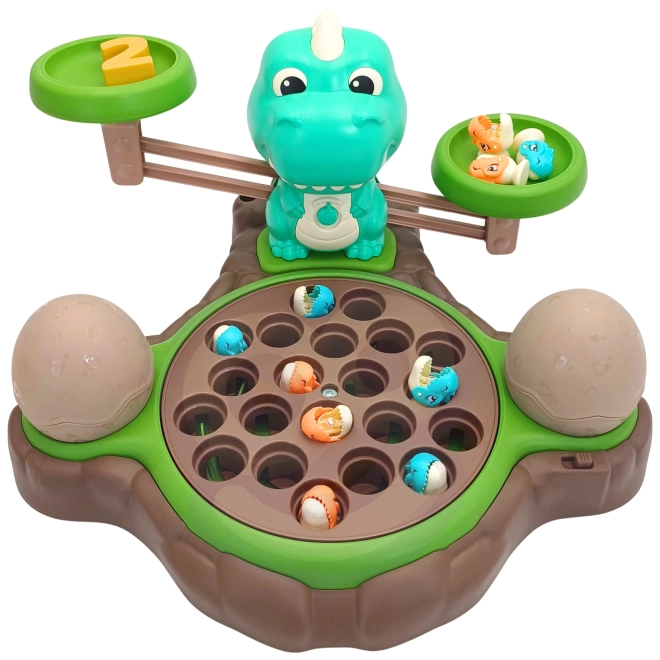 Gioco educativo Dinozaur con bilancia e cattura di WOOPIE