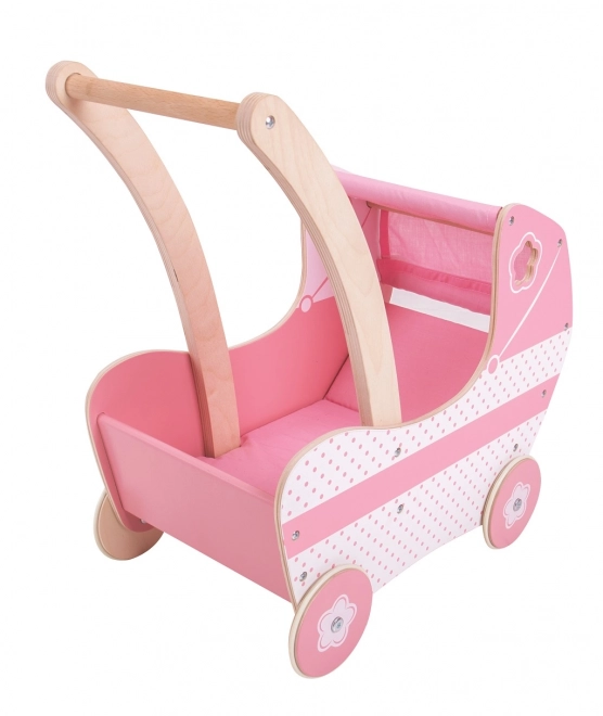 Passeggino in Legno per Bambole di Bigjigs Toys