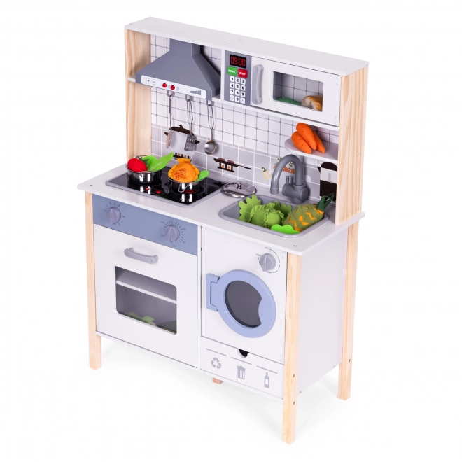 Cucina in legno per bambini ECOTOYS con suoni e luci LED