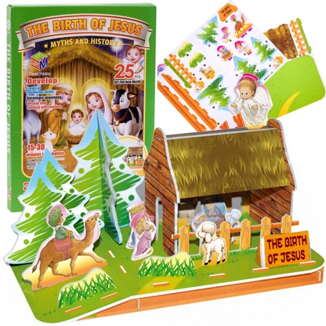 Puzzle 3D Presepe di Betlemme 25 Pezzi