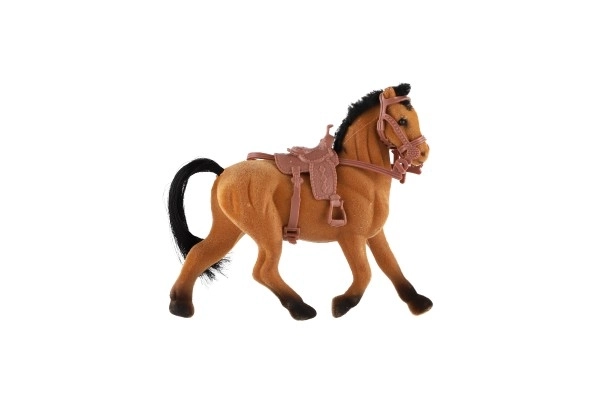 Cavallo con Sella 15 cm Disponibile in Due Colori