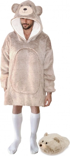 Cappuccio giocoso con orecchie da orso