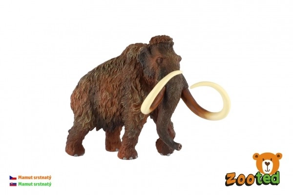 Mammut lanoso figurina in plastica 18cm in sacchetto