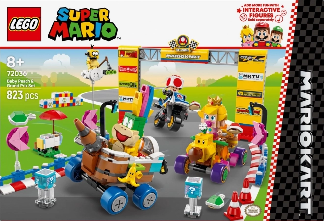 lego super mario baby peach e gran premio