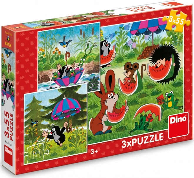 Puzzle Krtek e l’ombrello