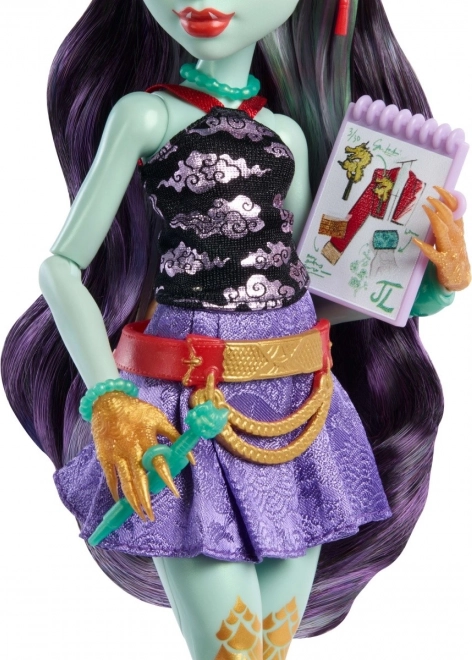 Bambola Monster High Jinafire Long con animaletto