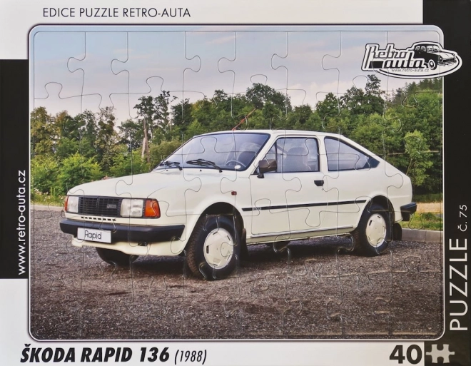 Puzzle retrò Škoda Rapid 136 pezzi