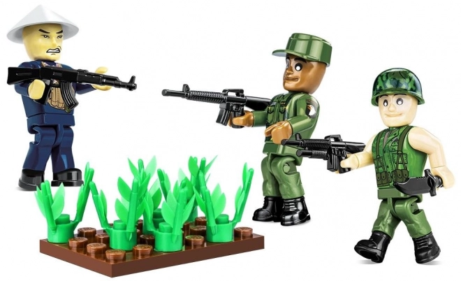 Figurine soldati guerra del Vietnam con accessori