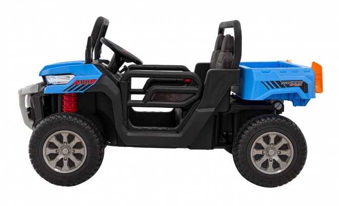 Macchinina per bambini Pick-Up Speed 900 Blue + trazione 4x4 + pala mobile + portabagagli + telecomando + pala + LED audio