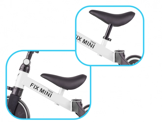 Bicicletta Triciclo Fix Mini 3 in 1 con Pedali Bianco