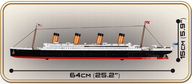 Modellino Titanic in scala 1:450, 722 pezzi