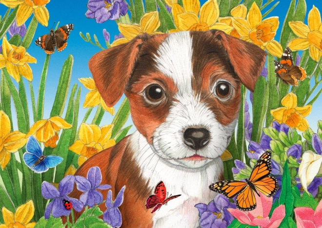 Puzzle Cucciolo nel Giardino 1000 pezzi