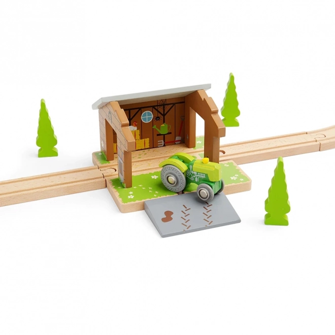 Tunnel a forma di fienile Bigjigs Rail