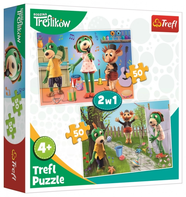 Puzzle Trefl Treflíci 2x50 pezzi