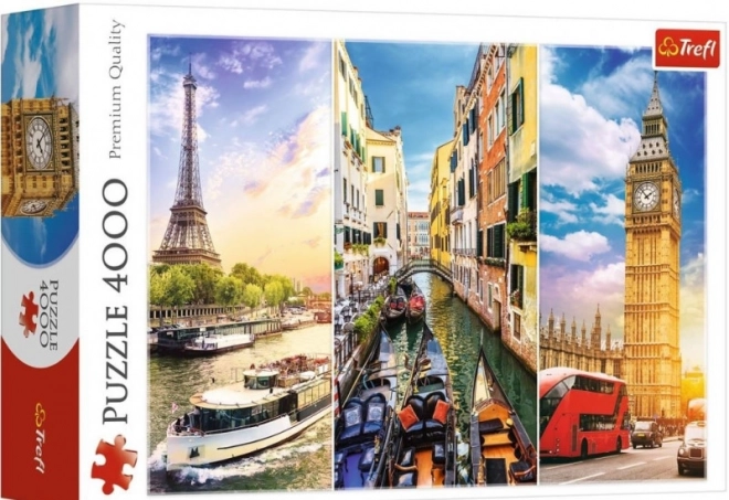 Puzzle Trefl viaggio attraverso l'Europa 4000 pezzi