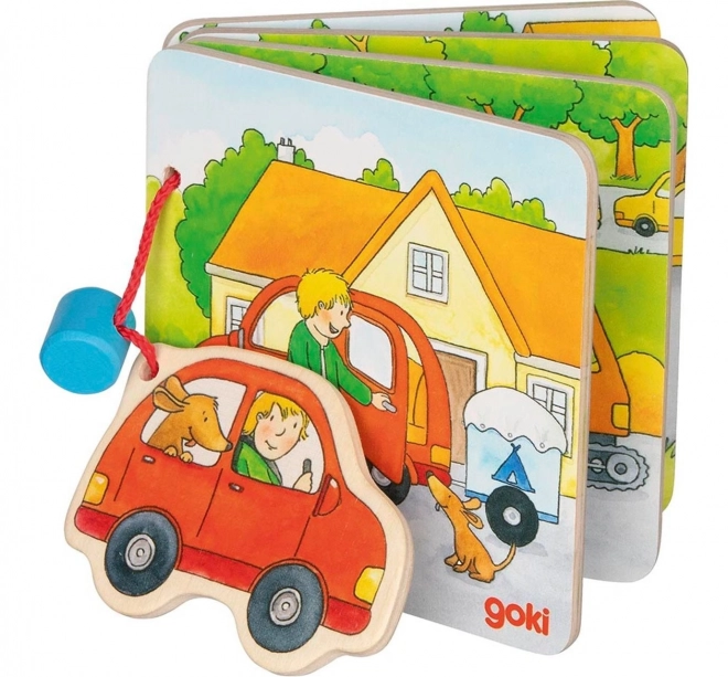 Libro illustrato in legno per bambini - In viaggio con Goki