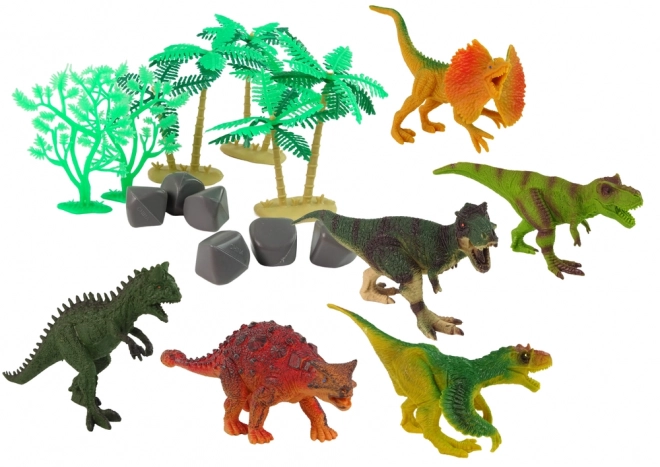 Grande set di figure e accessori di dinosauri