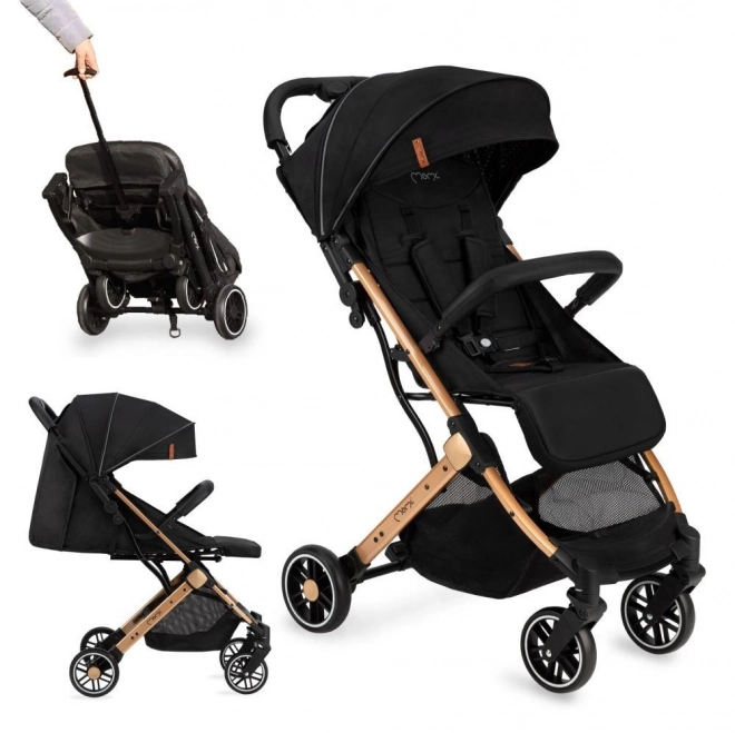 Passeggino sportivo nero MoMi Estelle