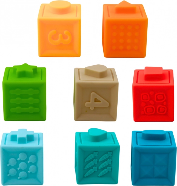 Cubetti sensoriali educativi in gomma per bambini