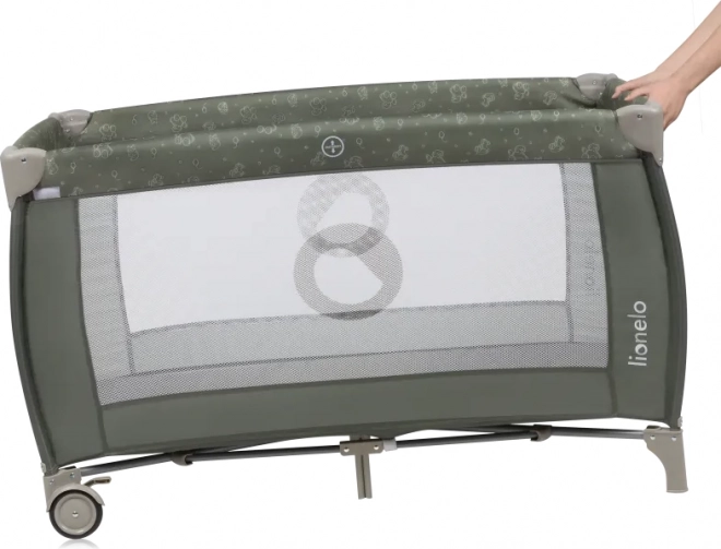 Lettino da viaggio Lionelo Sven Plus Beige Olive