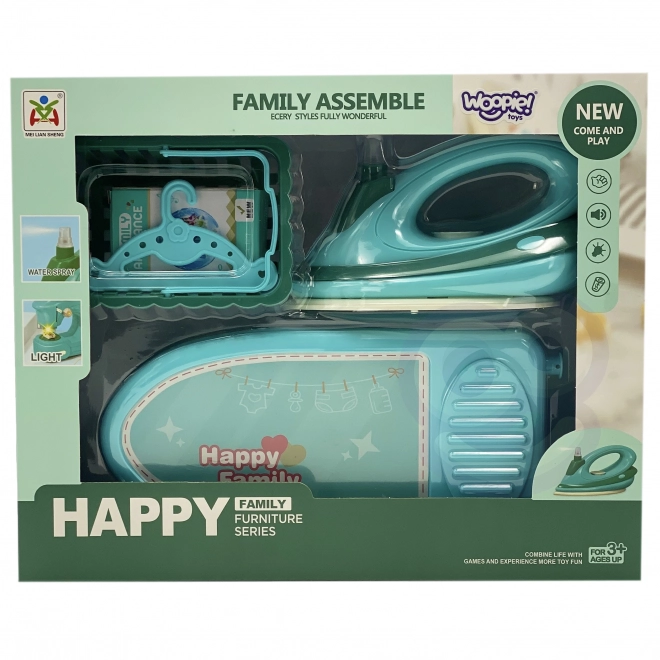 Set da stiro 2 in 1 con asse e ferro da stiro WOOPIE