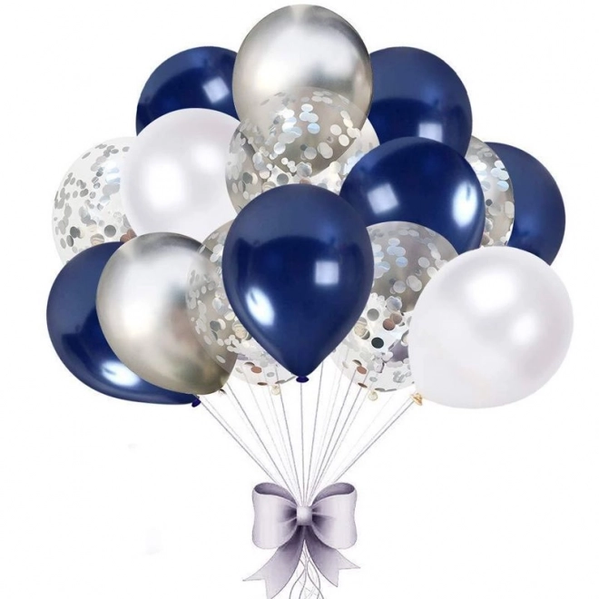 Ghirlanda di Palloncini Blu Navy e Bianco