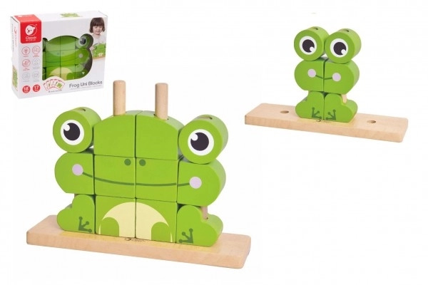 Puzzle Rana in Legno per Bambini