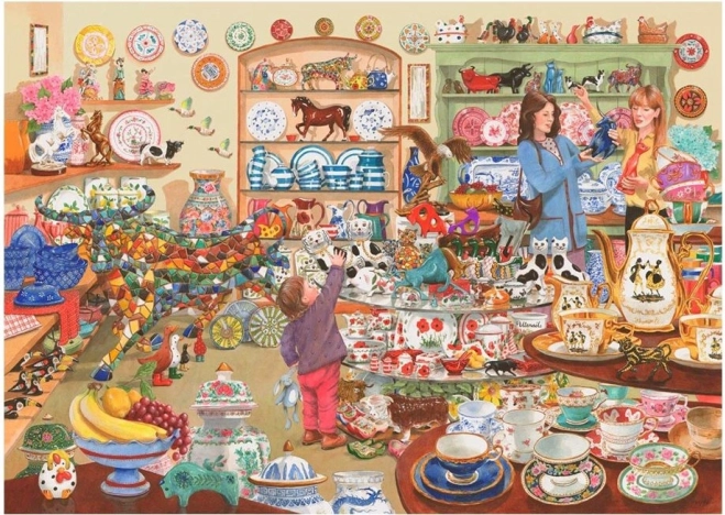 Puzzle Tori in un negozio di porcellane 1000 pezzi