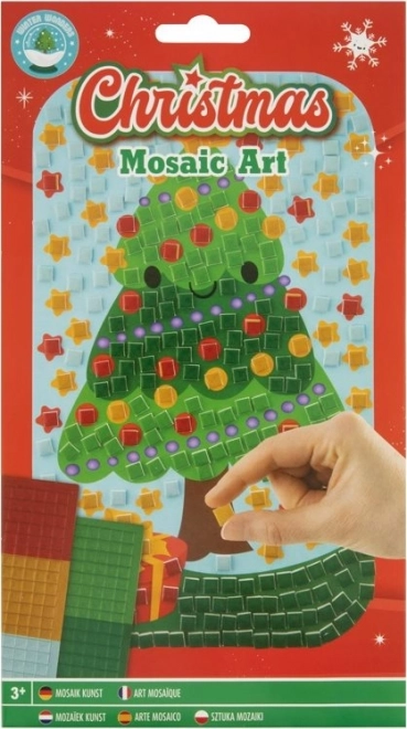 Mosaico Natalizio Albero 14x23 cm