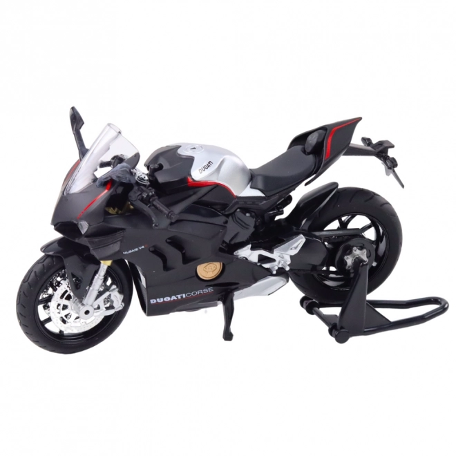 Motociclo sportivo in metallo nero V4