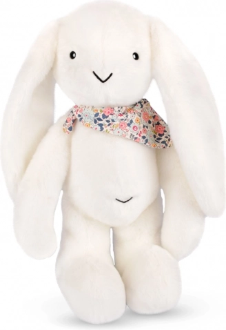 Doudou coniglio di peluche con fazzoletto bianco 50 cm