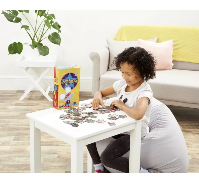 Puzzle per bambini Superhero City 36 pezzi