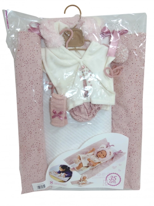 Completo per bambola neonato New Born 35-36 cm