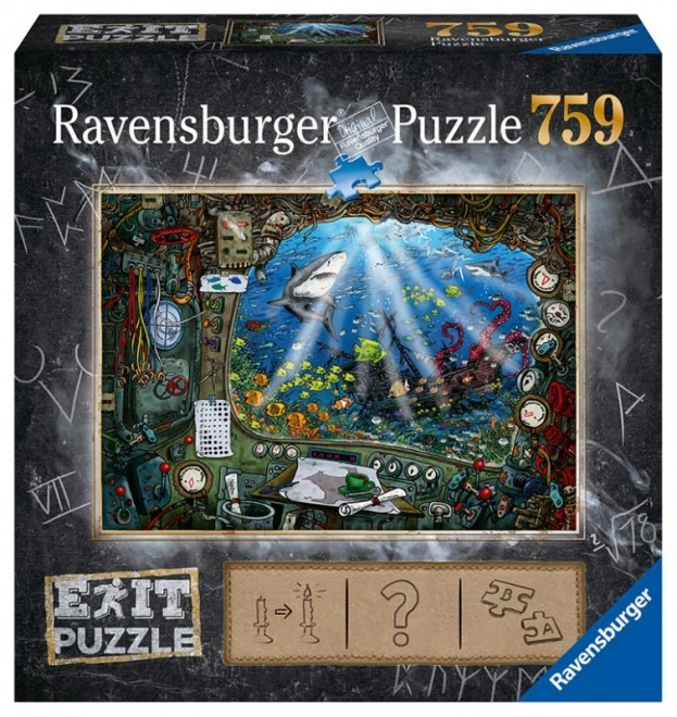 Puzzle Ravensburger Exit - Sottomarino 759 Pezzi