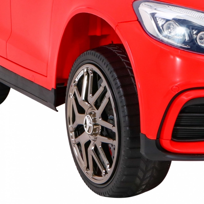 Mercedes Benz GLC63S per bambini Rosso + telecomando + trazione 4x4 + MP3 LED + EVA + partenza lenta