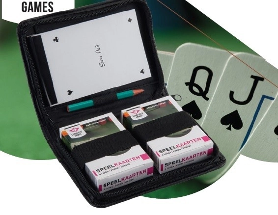 Set di 2 pacchetti in custodia con blocco note e matita