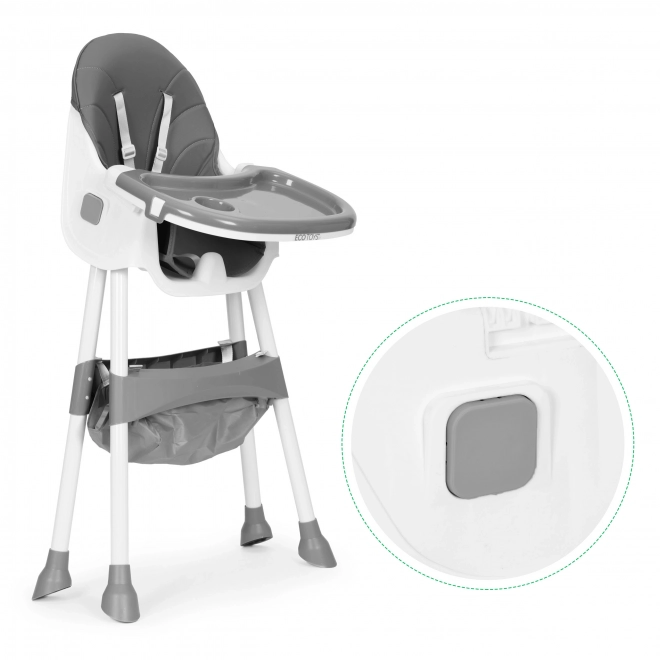 Sedia Pappa per Bambini con Vassoio e Cestino ECOTOYS