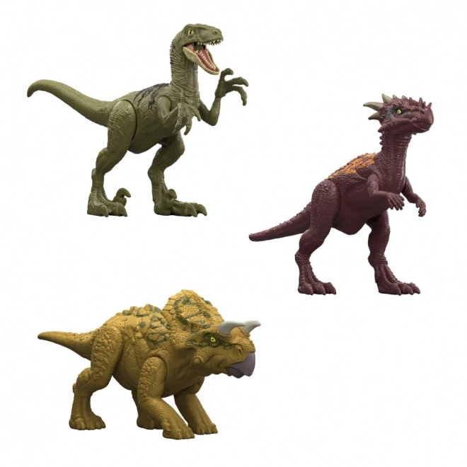 Mondo giurassico dinosauro con sorpresa