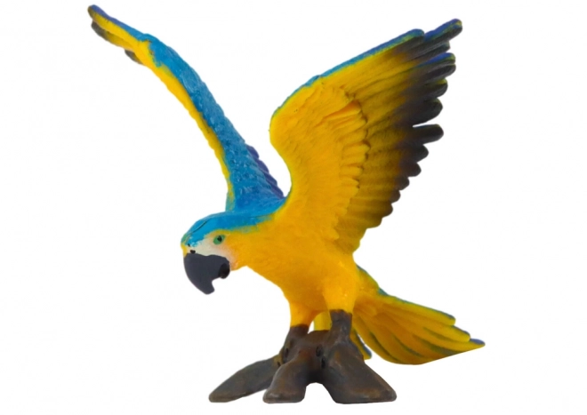 Figura Pappagallo Ara Ararauna Blu-Giallo